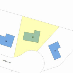 86 Winston Rd, Newton, MA 02459 plot plan
