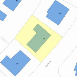 94 Elinor Rd, Newton, MA 02461 plot plan