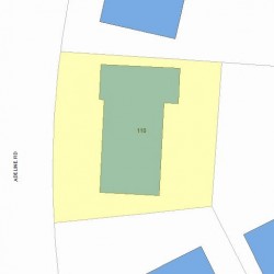 110 Adeline Rd, Newton, MA 02459 plot plan