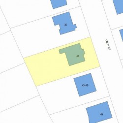 41 Dalby St, Newton, MA 02458 plot plan