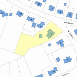 9 Crofton Rd, Newton, MA 02468 plot plan