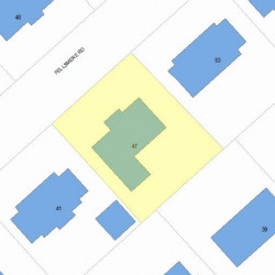 47 Fellsmere Rd, Newton, MA 02459 plot plan
