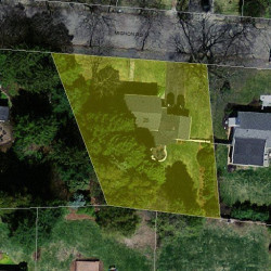 28 Mignon Rd, Newton, MA 02465 aerial view