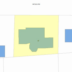 47 Nathan Rd, Newton, MA 02459 plot plan