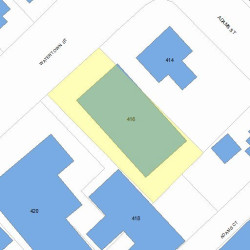 416 Watertown St, Newton, MA 02458 plot plan