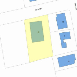 84 Court St, Newton, MA 02458 plot plan