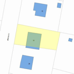 18 Marion St, Newton, MA 02465 plot plan