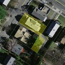 8 Belmont St, Newton, MA 02458 aerial view