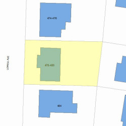 478 Lowell Ave, Newton, MA 02460 plot plan