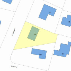 140 Langdon St, Newton, MA 02458 plot plan