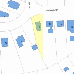 28 Charlemont St, Newton, MA 02461 plot plan