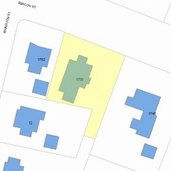1756 Beacon St, Newton, MA 02468 plot plan