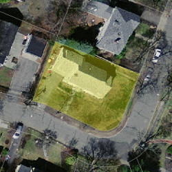 56 Morse Rd, Newton, MA 02460 aerial view