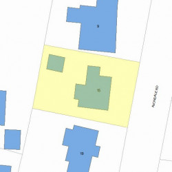 15 Avondale Rd, Newton, MA 02459 plot plan