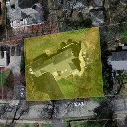 23 Moffat Rd, Newton, MA 02468 aerial view