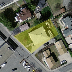 78 Adams St, Newton, MA 02460 aerial view