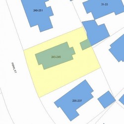 245 Pearl St, Newton, MA 02458 plot plan