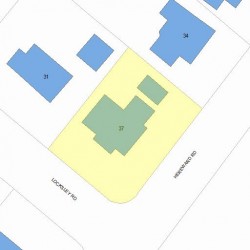 37 Locksley Rd, Newton, MA 02459 plot plan