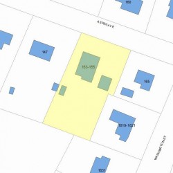 155 Aspen Ave, Newton, MA 02466 plot plan