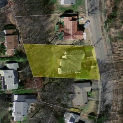 111 Blake St, Newton, MA 02460 aerial view