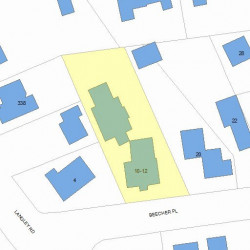 10 Beecher Pl, Newton, MA 02459 plot plan