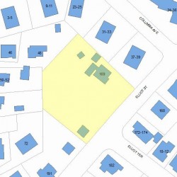 169 Elliot St, Newton, MA 02464 plot plan