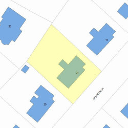 21 Myerson Ln, Newton, MA 02459 plot plan