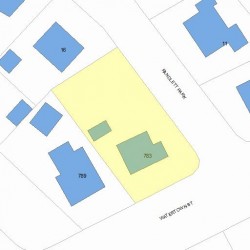 783 Watertown St, Newton, MA 02465 plot plan