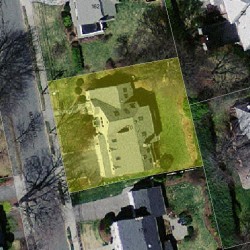 170 Morton St, Newton, MA 02459 aerial view