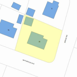 80 Maplewood Ave, Newton, MA 02459 plot plan