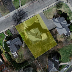 284 Mount Vernon St, Newton, MA 02465 aerial view