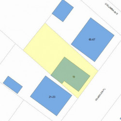 19 Chandler Pl, Newton, MA 02464 plot plan