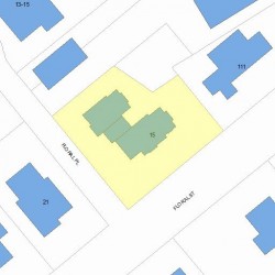 15 Floral St, Newton, MA 02461 plot plan