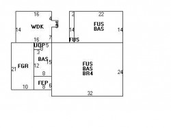 847 Dedham St, Newton, MA 02459 floor plan