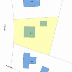 210 Grove St, Newton, MA 02466 plot plan