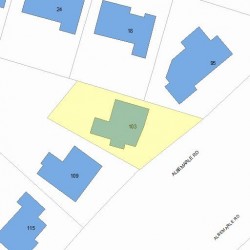 103 Albemarle Rd, Newton, MA 02460 plot plan
