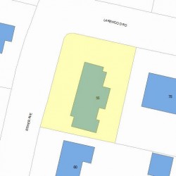 56 Fisher Ave, Newton, MA 02461 plot plan