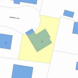 15 Roberts Ave, Newton, MA 02460 plot plan