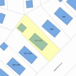 1573 Washington St, Newton, MA 02465 plot plan