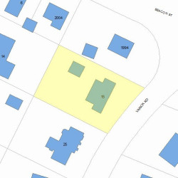 15 Varick Rd, Newton, MA 02468 plot plan