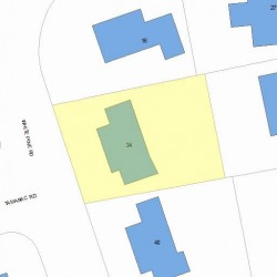 34 White Pine Rd, Newton, MA 02464 plot plan