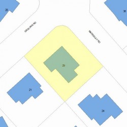 29 Gralynn Rd, Newton, MA 02459 plot plan