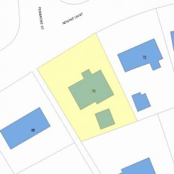 78 Nonantum St, Newton, MA 02458 plot plan