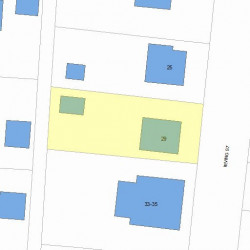 29 Irving St, Newton, MA 02459 plot plan