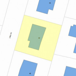 40 Lyme Rd, Newton, MA 02465 plot plan