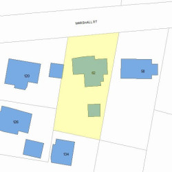 62 Marshall St, Newton, MA 02459 plot plan