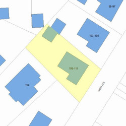 111 Glen Ave, Newton, MA 02459 plot plan