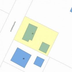 62 Evergreen Ave, Newton, MA 02466 plot plan