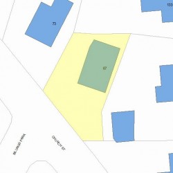 67 Church St, Newton, MA 02458 plot plan