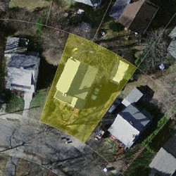 43 Walter St, Newton, MA 02459 aerial view